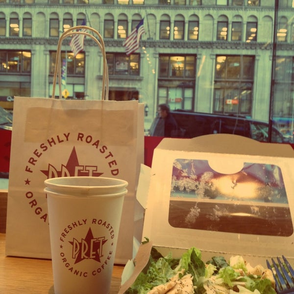 Photo taken at Pret A Manger by Minjay S. on 3/14/2013
