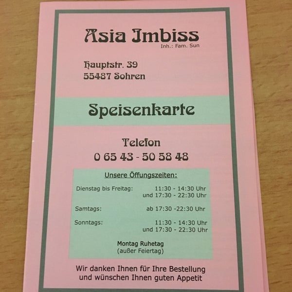 Asia Snack - Sohren, Rheinland-Pfalz