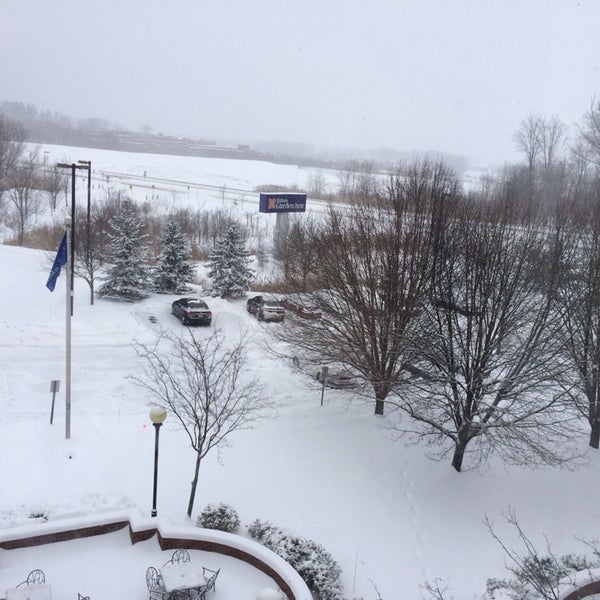 Photo taken at Hilton Garden Inn Albany Airport by Chad B. on 2/5/2014