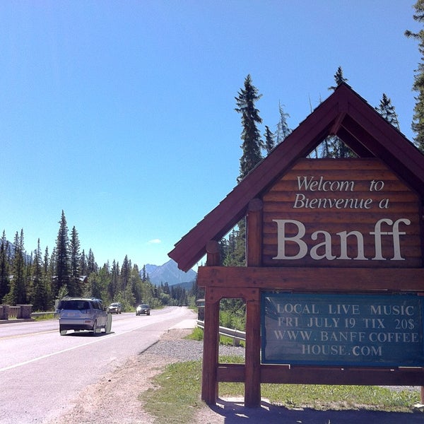 Photo taken at Town of Banff by Evan K. on 7/16/2013
