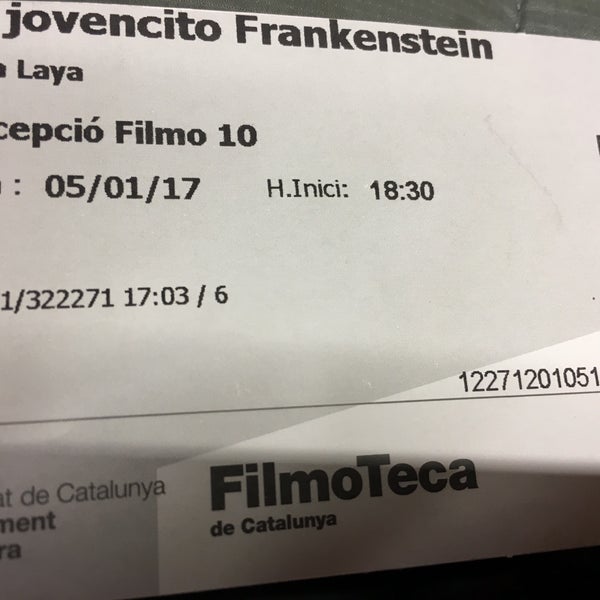 Photo taken at Filmoteca de Catalunya by Andrés A. on 1/5/2017