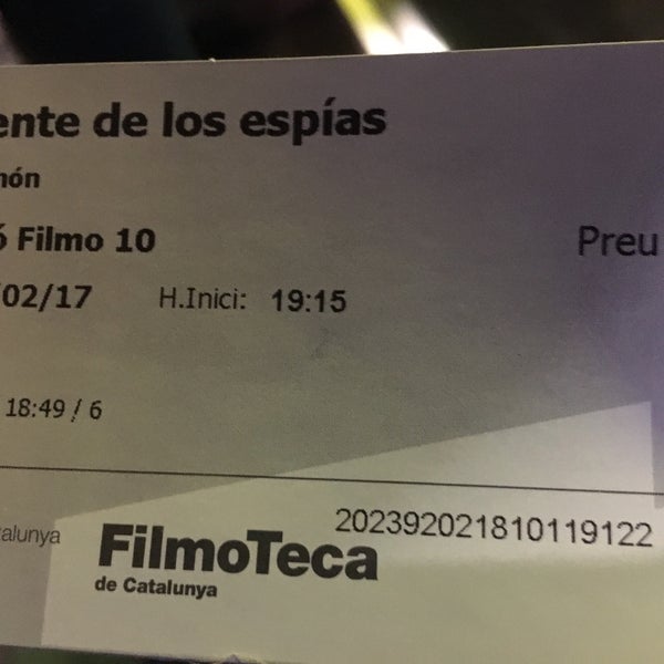 Photo taken at Filmoteca de Catalunya by Andrés A. on 2/18/2017