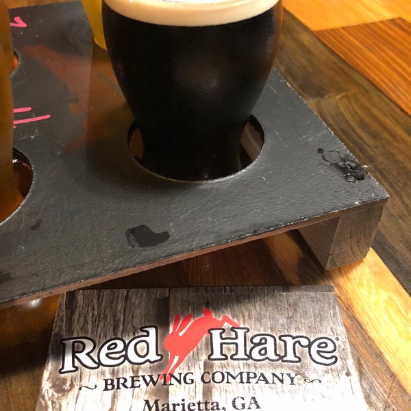 Photo taken at Red Hare Brewing Company by Stu L. on 2/21/2018