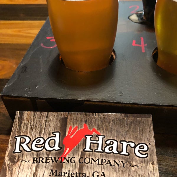 Photo taken at Red Hare Brewing Company by Stu L. on 2/21/2018