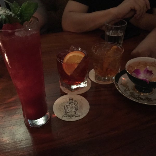 Photo taken at Bitter &amp; Twisted Cocktail Parlour by Vu L. on 9/2/2018
