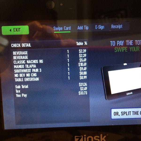Careful-Chili's is charging YOU for their new tablets on the tables-look at your bill!