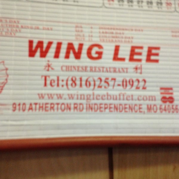 Wing Lee Chinese Restaurant in Independence