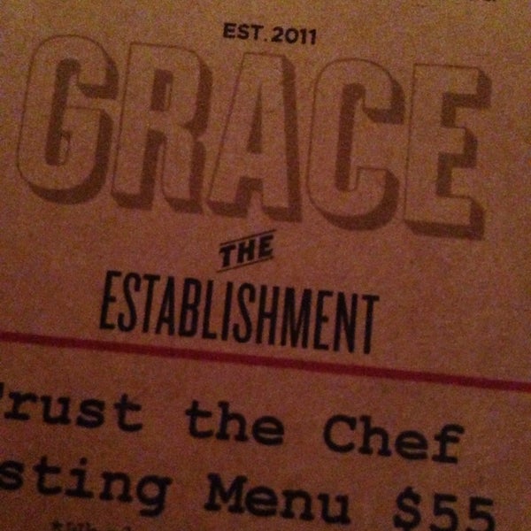 Photo taken at Grace The Establishment by Mike V. on 11/28/2013