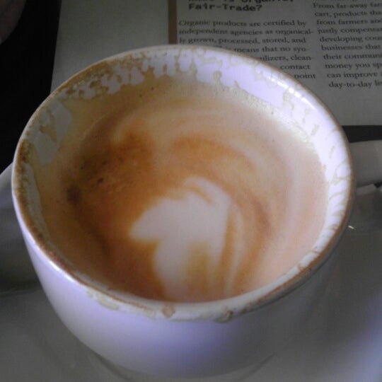 Get the cappuccino! Now that is perfectly aerated foam!