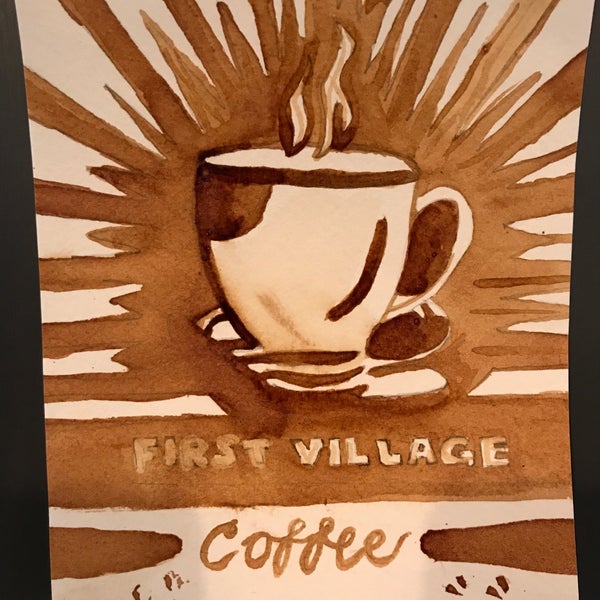 Photo taken at First Village Coffee by Melissa C. on 9/9/2017