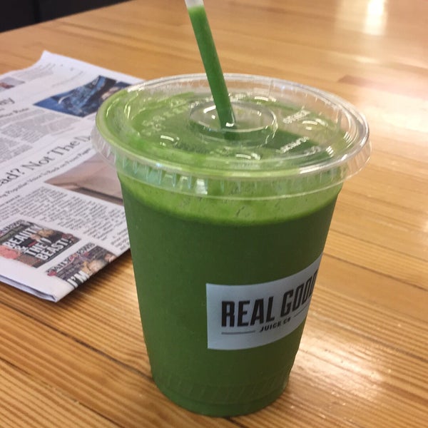 Photo taken at Real Good Juice Co. by Katie G. on 1/30/2016