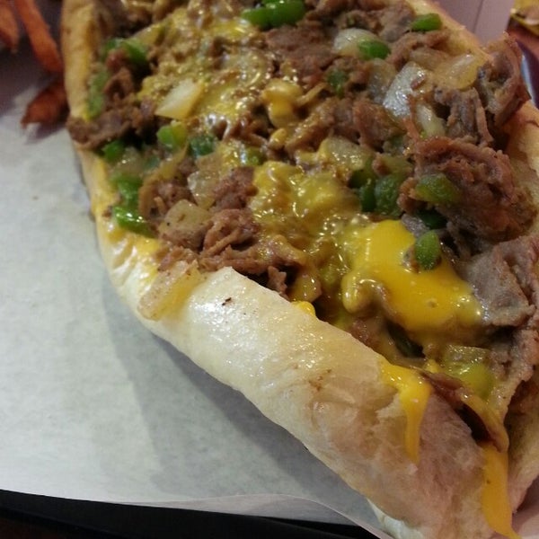 Photo taken at ForeFathers Gourmet Cheesesteaks &amp; Fries by Peter T. on 5/11/2014