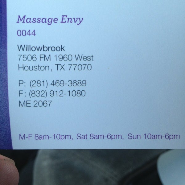Massage envy 77070 Clearance