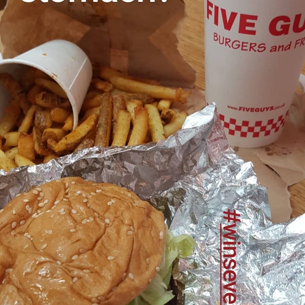Photo taken at Five Guys by Lee S. on 6/18/2018