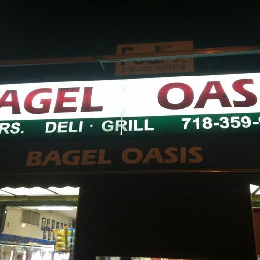 Photo taken at Bagel Oasis by DJ Quality on 10/23/2012