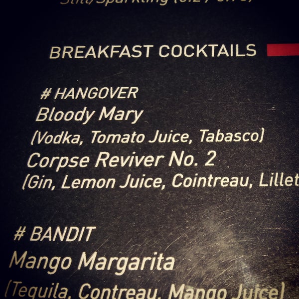 Excellent breakfast and brunch.  Also mind the hangover cocktail section on the menu ;)
