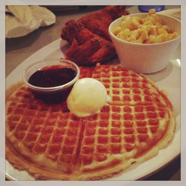 Photo taken at Home of Chicken and Waffles by Elvis on 2/3/2013