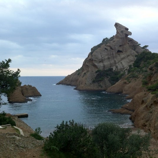 Photo taken at Calanque de Figuerolles by Sneawo on 11/15/2012