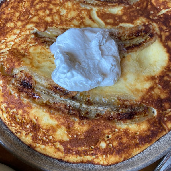 The ricotta pancake was yummy