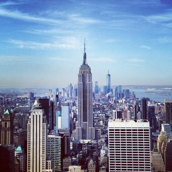 Photo taken at Top of the Rock Observation Deck by Lieke on 4/27/2013