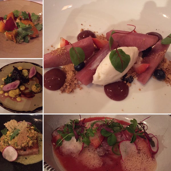 First time trying French-Mexican, really loved the red wine poached pear. Yumm!