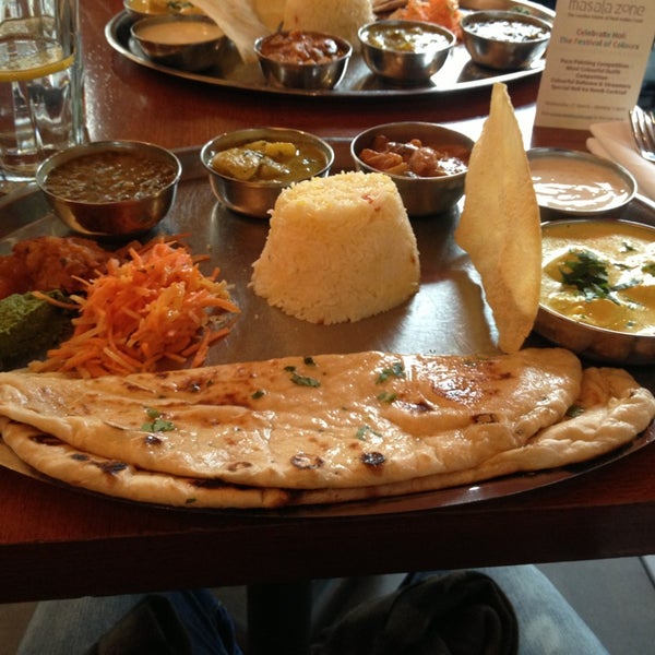 Incredible food, ask for the chicken grand thali!