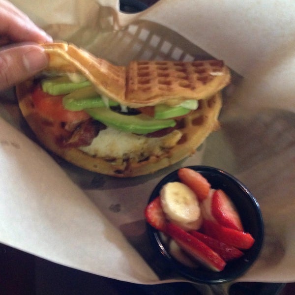 Photo taken at TIABI Coffee &amp; Waffle Bar by Mahalo R. on 3/1/2015