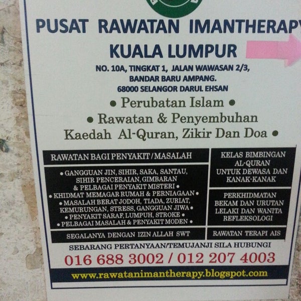 Pusat Rawatan Imantherapy Kuala Lumpur Primasa Centro Espiritual