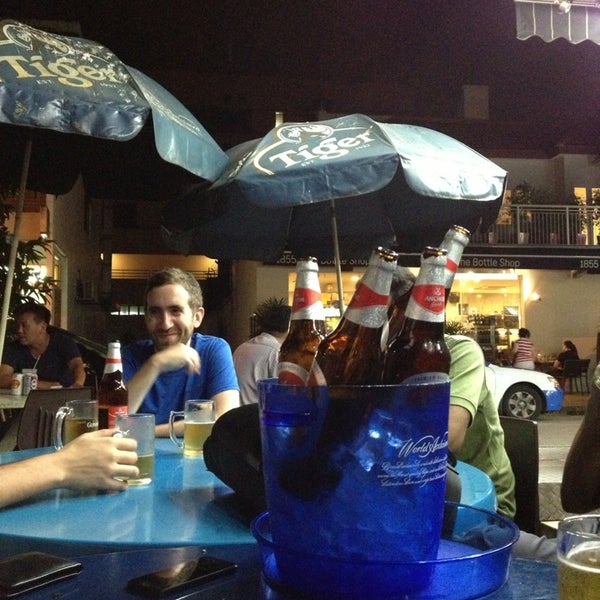 For a beer with friends you can stay sit on your table until the next morning...