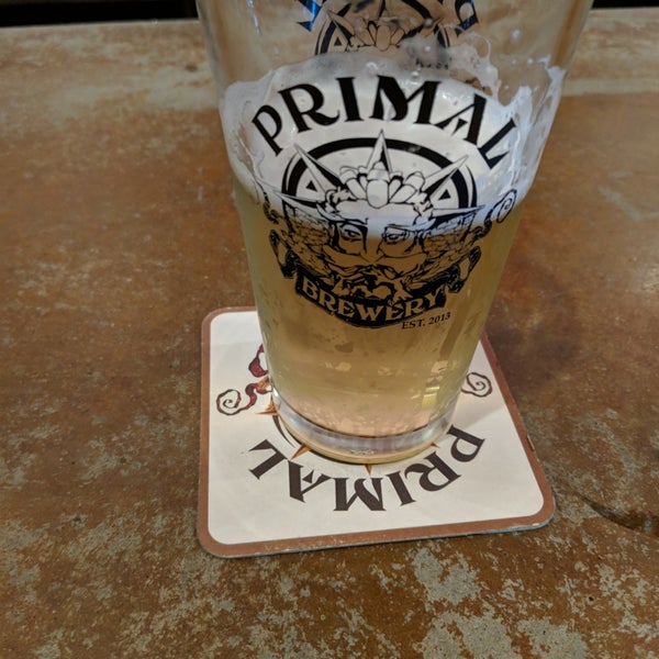 Photo taken at Primal Brewery by Jonathan B. on 4/6/2019