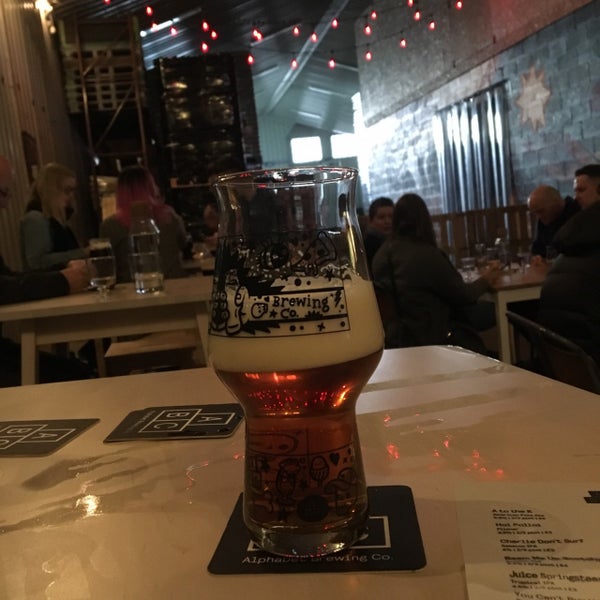 Photo taken at Alphabet Brewing Company by Joanne D. on 3/31/2019