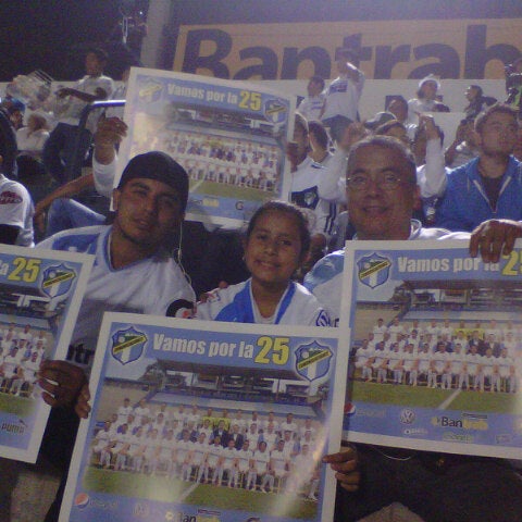 Photo taken at Estadio Cementos Progreso by Donald G. on 12/18/2012