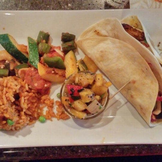 Blackened Mahi Mahi 🐟 tacos are delish and the perfect portion!