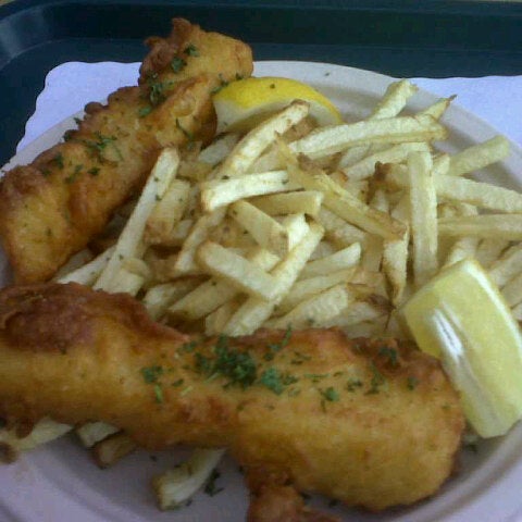 Photo taken at Fish &amp; Chips of Sausalito by Camille Rose S. on 11/7/2012