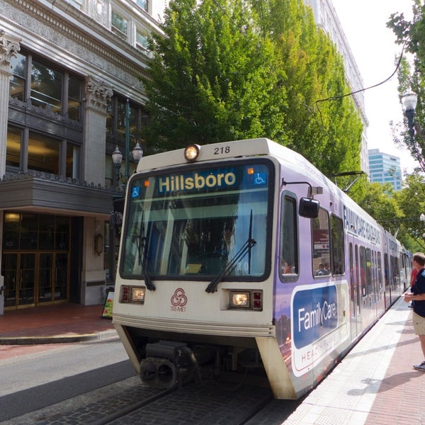 TriMet Pioneer Square North MAX Station Light Rail Station in Portland