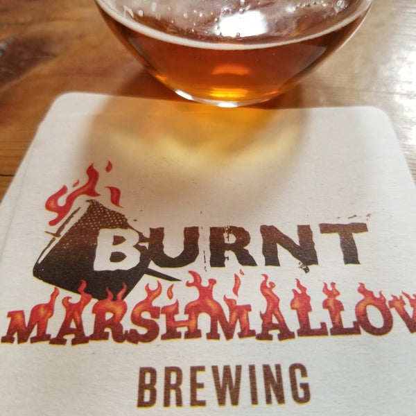 Photo taken at Burnt Marshmallow Brewing and Rudbeckia Winery by John G. on 3/9/2019