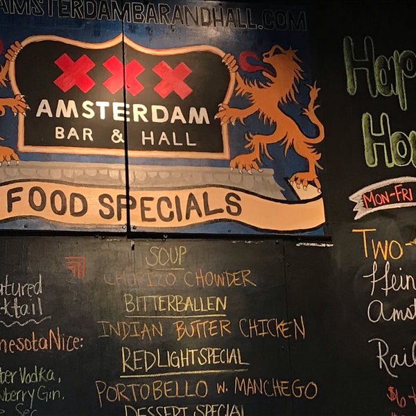 Das Foto wurde bei Amsterdam Bar &amp; Hall von PorkChopFan I. am 5/1/2019 aufgenommen