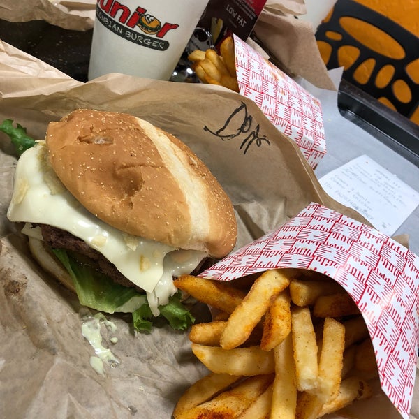 Photo taken at Junior Colombian Burger - South Trail Circle by Mark C. on 8/8/2018