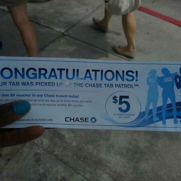 Look for the Chase girls and get free money. Aug. 22-24, 2013 11am-3pm!