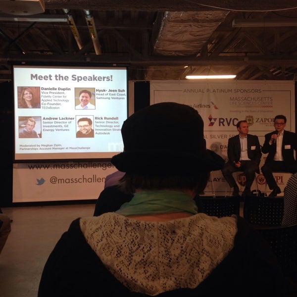 Photo taken at MassChallenge by Bindu D. on 3/25/2014