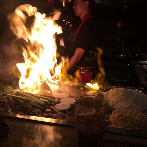 Photo taken at Ohjah Japanese Steakhouse Sushi &amp; Hibachi by Eric V. on 4/17/2015