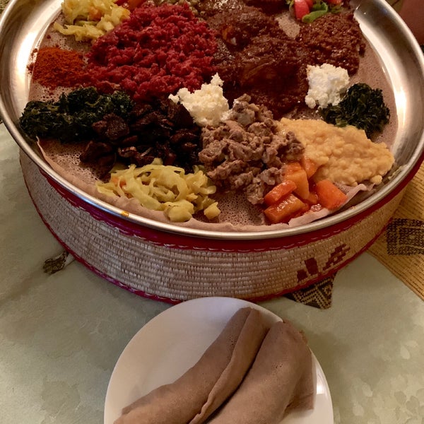 Photo taken at Bete Ethiopian Cuisine &amp; Cafe by Christina on 8/23/2019