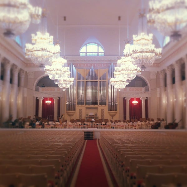 Photo taken at Grand Hall of St Petersburg Philharmonia by Иван С. on 4/12/2013