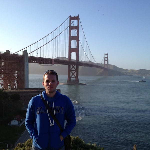 Photo taken at *CLOSED* Golden Gate Bridge Walking Tour by Joey K. on 4/22/2013