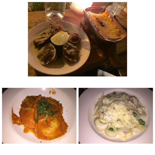Small cozy spot. Affordable plates. Very busy on weekends. Baked clams and the tortellini prosciutto were the stands outs. Lobster ravioli was lacking. Mac and cheese was salty.