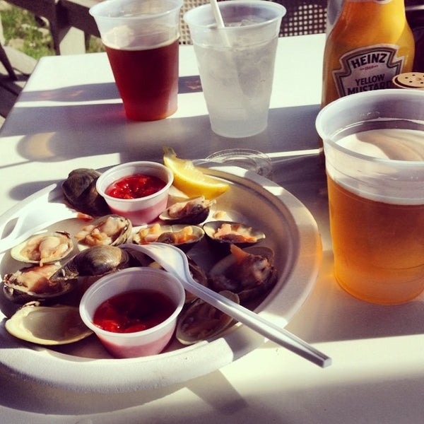 Photo taken at The Clam Bar at Bridge Marina by Zach L. on 6/28/2014