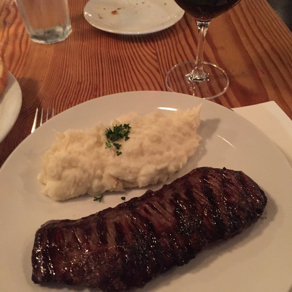 The ambiance is very good... Nice malbec wines.. I had a extremely delicious skirt steak.. Must try...