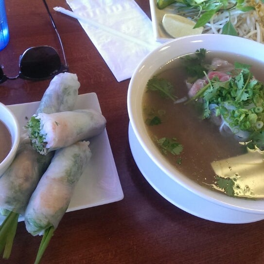 Amazing Pho, equally great spring roll.