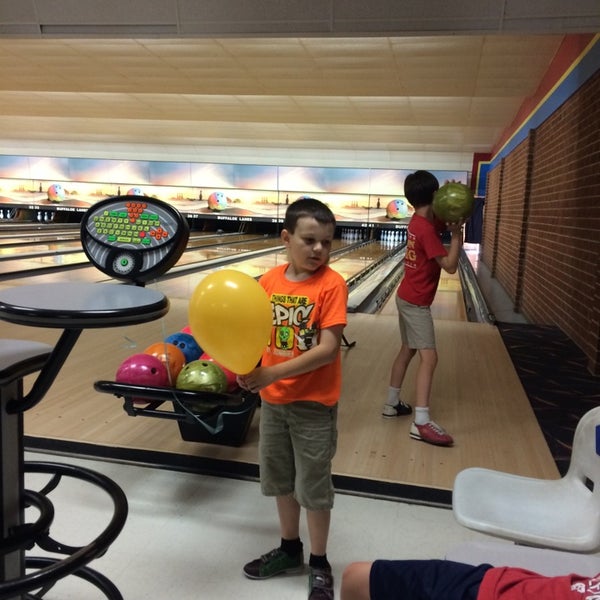 Photo taken at Buffaloe Lanes North Bowling Center by William F. on 7/5/2014