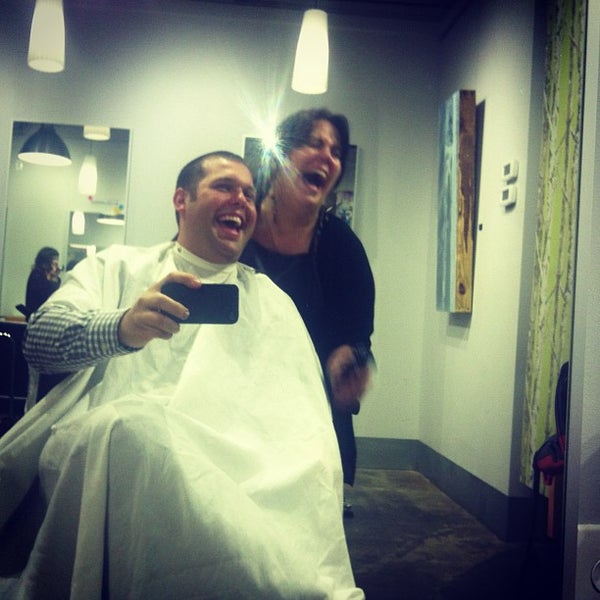 Photo taken at Crimpers Hair Salon by Tyler L. on 1/17/2013